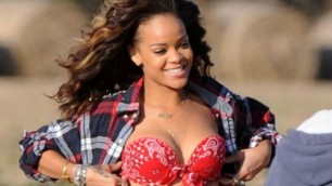 Contadino scandalizzato dal topless di Rihanna