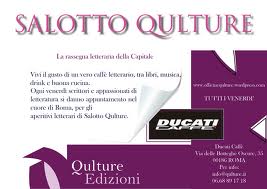 Ritorna Salotto Qulture al Ducati Caffè: venerdì ospite Lucia Picchio