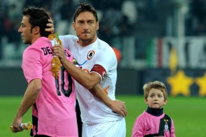 Juventus-Roma, Del Piero e Totti rivali e amici